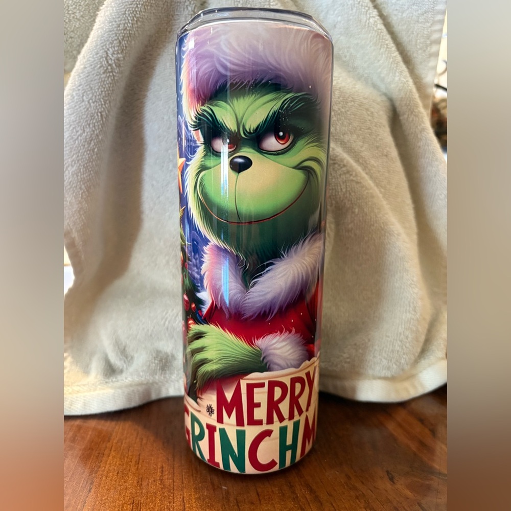 20 oz Grinch Tumbler Christmas